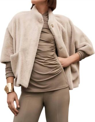 Joseph Ribkoff Minimalist Oversized Everyday Jacket In Champagne