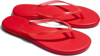 Tkees Aqua Waterproof Flip Flop in Sol Red at Nordstrom, Size 10