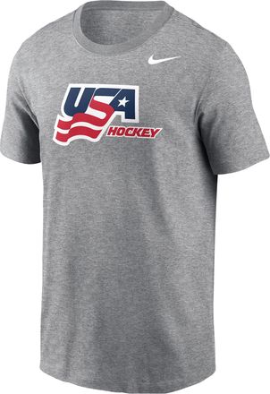Nike Mens Team USA Hockey T-Shirt in Grey | M11332USAH-DHR