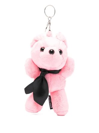Ottolinger teddy bear keyring - women - Fabric - One Size - Pink