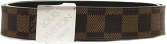 Louis Vuitton Pre-owned Belts, female, Brown, Size: ONE SIZE Pre-owned Canvas belts