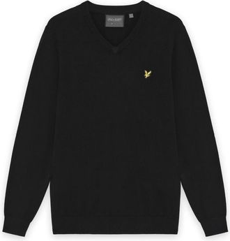 Lyle & Scott Truien & Vesten, Heren, Zwart, 2Xl, Wol, Golf V Neck Pullover