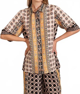 Ranna Gill Alba Button Down Shirt In Multicolor