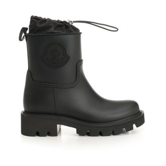 Moncler Rain Boots, female, Black, Size: 7 US Rubber Ankle Boot