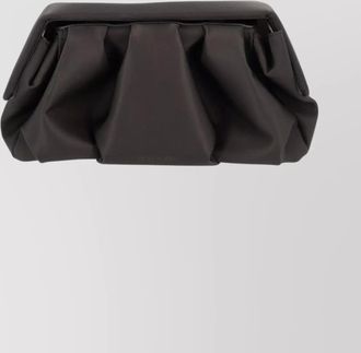 Themoir&egrave; pleated top handle structured clutch bag