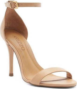 Arezzo Isabelli Ankle Strap Sandal in Beige at Nordstrom, Size 10.5