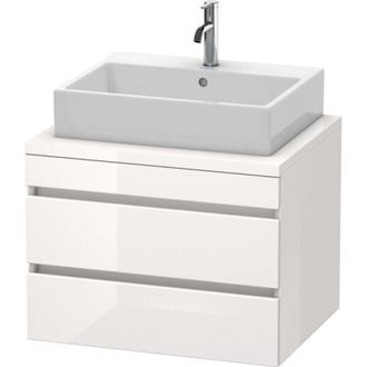 Duravit Consola Baja Durastyle 512x700x548mm Blanco Mate / Basalto Mate