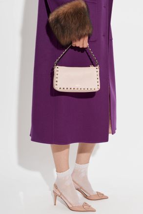 Valentino Garavani Leather Bag With Studs, Womens, Pink