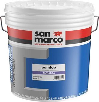 San Marco Paintop antialga pittura al quarzo per esterni bianco lt 15