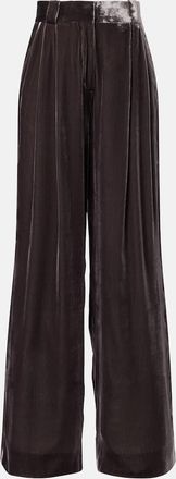 Blaz&eacute; Milano Blaz&eacute; Milano Husi velvet wide-leg pants