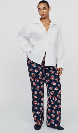 Maeve Colette Full-Length Printed Wide-Leg Pants