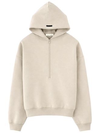 Fear of God Essentials Cropped Half Zip Hoodie