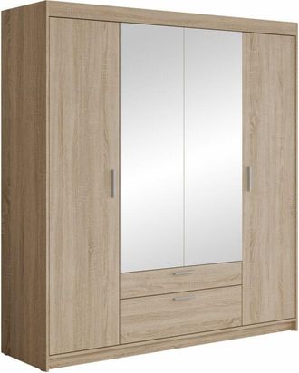 Mirjan24 Armario Novduni 108, Roble Sonoma, 191x176x53cm, Puertas De Armario: Con Bisagras, N&uacute;mero De Estantes: 0