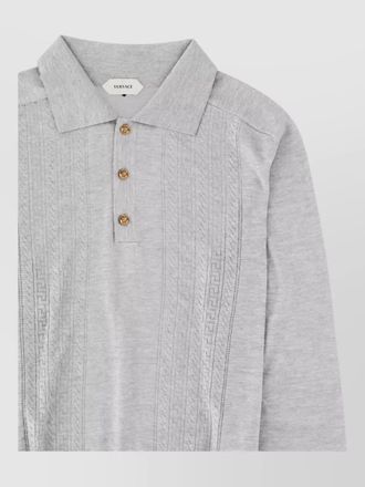 Versace silk polo shirt