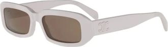 Celine Sunglasses, male, White, Size: 54 MM Triomphe Sunglasses