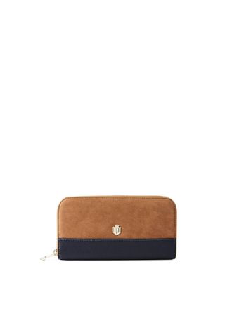 FAIRFAX & FAVOR Womens Salisbury Purse In Tan/navy
