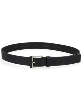 HUGO BOSS Black Solid Buckle Belt