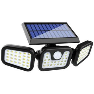 OEM Projecteur Solaire - 3 T&ecirc;tes - Capteur Mouvement 120&deg; - 650 Lm - Ip44 - Jardin Garage Abri - 1 Pi&egrave;ce