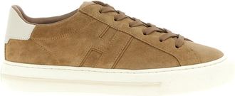 Hogan Brown Suede Low Top Sneakers