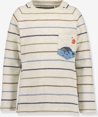 Blue Seven Jungen Shirt mit bedruckter Tasche BLUE SEVEN beige