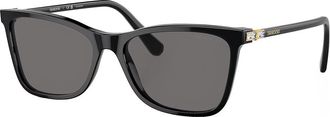 Swarovski SK 6004 100181 55mm Womens Rectangle Sunglasses