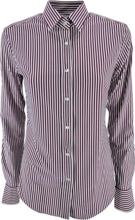 Xacus Gestreepte damesblouse - Dames - Overhemden - Veelkleurig - L - Overhemden