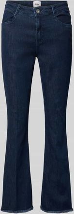 Brax Brax Bootcut Jeans mit Fransen Modell SHAKIRA in Dunkelblau, Gr&ouml;&szlig;e 34