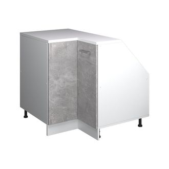 Vicco Armario Para Techo Inclinado Armario De Esquina Rion, Hormig&oacute;n, 75.6 X 81.6 Cm Con 1 Puerta, Carcasa Del Armario 60 Cm De Profundidad, Vicco
