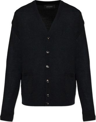 Dsquared2 Vest met Zakken - Heren - Vesten - Zwart - S - Wol - Truien & Vesten