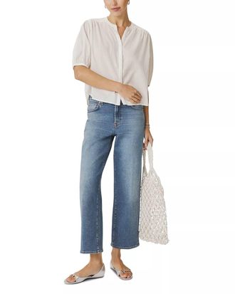 Splendid Madelyn Blouse In Optic White
