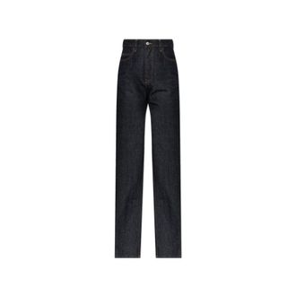 Balenciaga Straight-leg Jeans - Dames - Jeans - Blauw - Maat: W28 Katoen