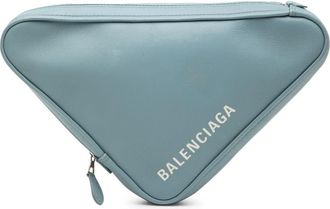 Balenciaga Pre-owned Balenciaga Medium Leather Triangle Clutch Unisex 476976