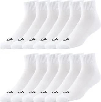 True Religion Mens Socks Ankle Socks for Men 6 & 12 Pairs Quarter Premium Athletic Shoe Size 8-12 in White at Nordstrom