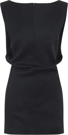 Khaite Elegante Zwarte Jurk Aw 25 - Dames - Korte kleedjes - Zwart - 2XS - Kleedjes