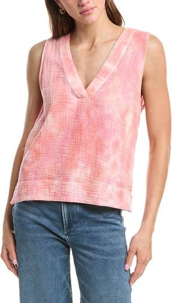 Faherty Dune Gauze Popover Top