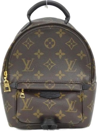 Louis Vuitton Marron Coated Canvas Backpack (Pre-Owned)