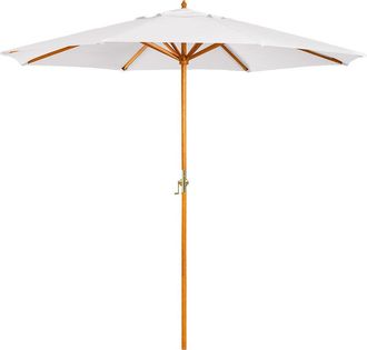 Sklum Sombrilla &Oslash;290 Cm En Tela Y Madera Cretas Sklum