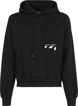 Off-white Diagona Skate hoodie met zak - Zwart