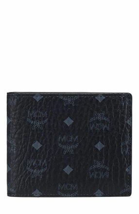 MCM Bifold Wallet in Visetos Original in Black at Nordstrom