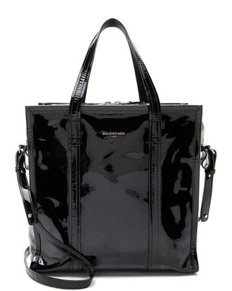 Balenciaga Black Leather Bazar Small Shopper Tote (Authentic Pre-Loved)