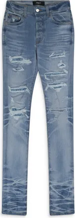 Amiri Blue Crystal Thrasher Jeans