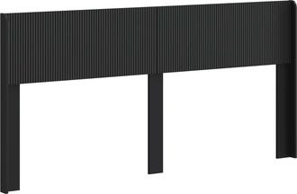 vidaXL Cabecero Negro Pb Vidaxl
