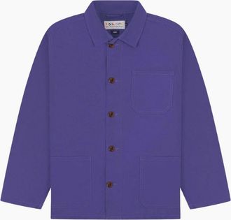 Uskees Mens Uskees 3001 Buttoned Overshirt Burst Grape - Purple - Size: 38/Regular