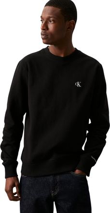 Calvin Klein Men Ck Essential Sweatshirt no Hood, Black (Ck Black), XXS