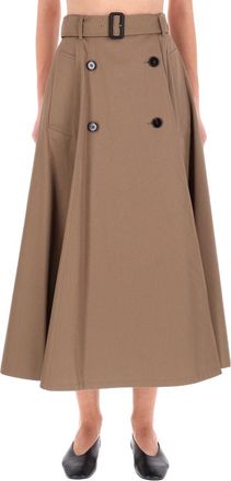 Burberry Brenda Midi Skirt-Donna