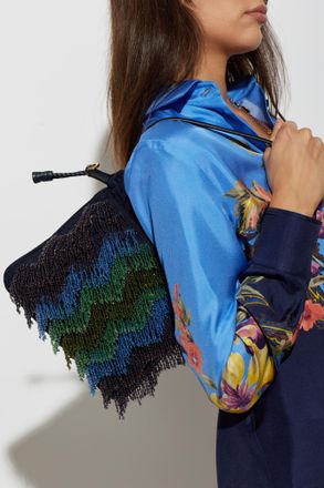 Etro Kalispera Small Bag, Womens, Navy Blue