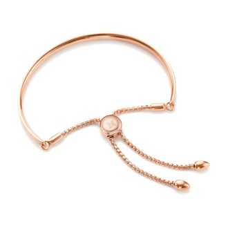 Monica Vinader Fiji Friendship Petite Chain Bracelet, Rose Gold Vermeil on Silver