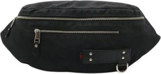 Gucci Pre-owned Nylon Canvas Waist Bag - Dames - Vintage Heuptassen - Zwart - ONE Size - Nylon - Vintage