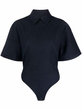 Jacquemus Body con zip Le corpi Baunhilha - Blu