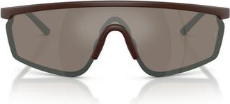 Oliver Peoples 143mm Roger Federer R-20 Irregular Sunglasses in Mocha /Sierra Flash Mirror at Nordstrom